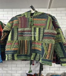 COTTON PATCHWORK WINTER JACKET HOODIES