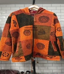 COTTON PATCHWORK NEPALI STYLE JACKET HOODIES